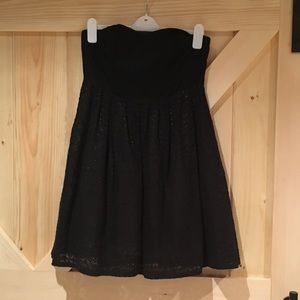 Black Strapless Dress